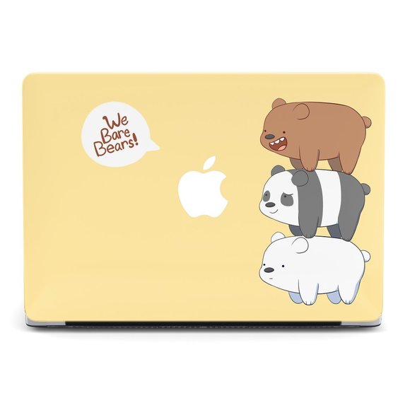 Cartoon We Bare Bears case for apple MacBook All Generations Air Pro - Picture 1 of 5